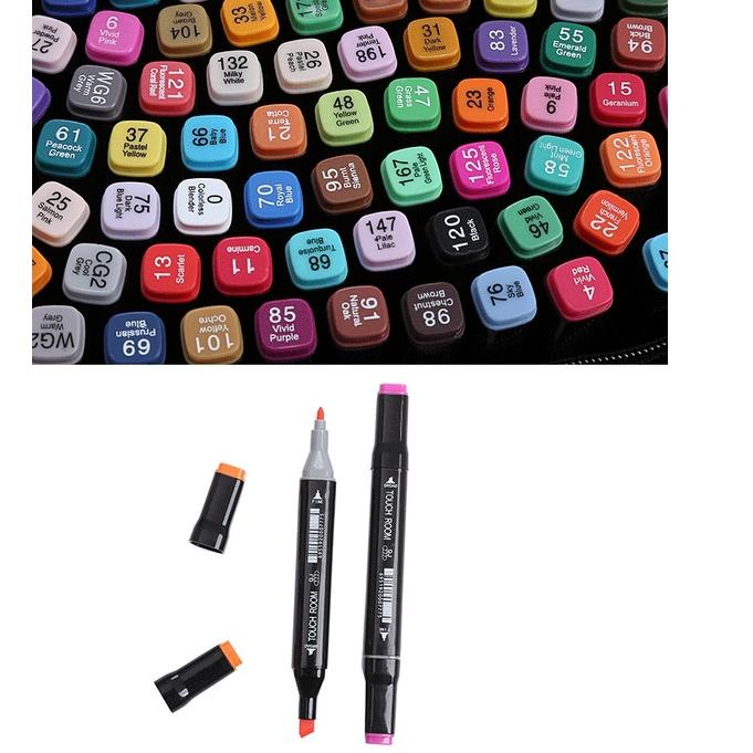 

(BaL➽) ⭐️ touch 80/60/48/36/24/12 Colors Twin Tip Pen Marker Set Dual Head Oily Alcoholic Sketch Markers Brush Pen For Draw Manga Animation Design Art Supplies //Terlarisss