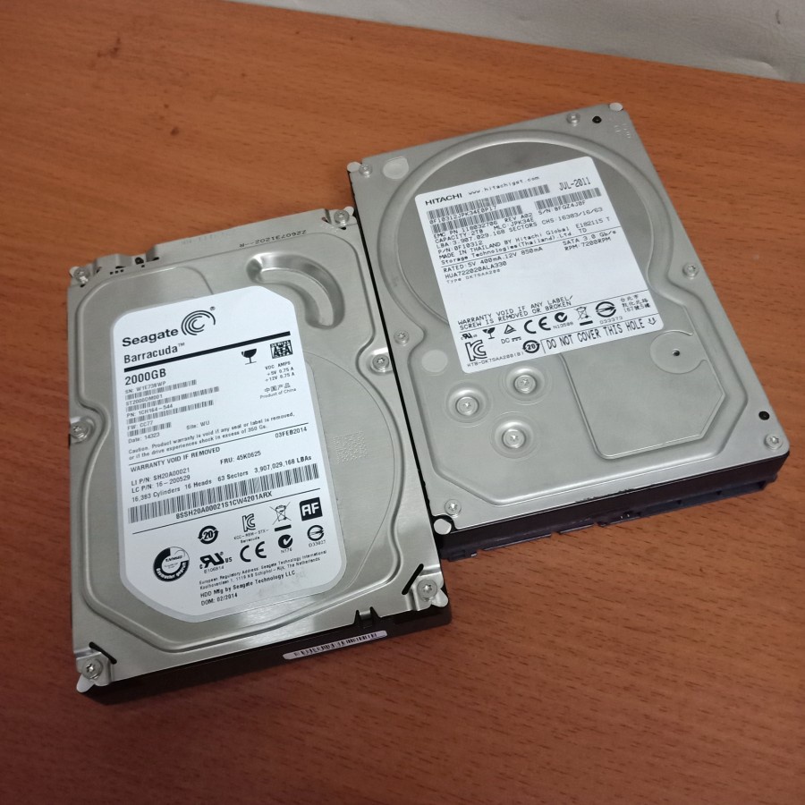 HARDISK 2TB SATA3 HDD CPU / CCTV Harddisk Internal PC / CCTV Harddisk 3.5 inch Komputer / CCTV / DVR/ HITACHI INTERNAL PC 2TB, HDD SATA 3.5 INCH