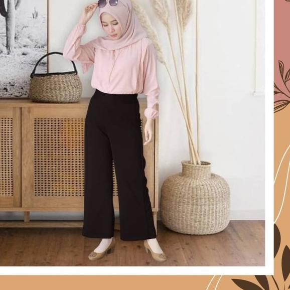 ❋ celana kulot panjang putih - Putih ♝