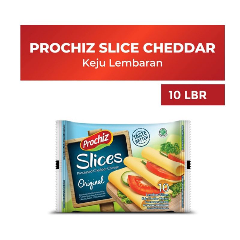 

Prochiz Slices Keju Cheddar 10lembar