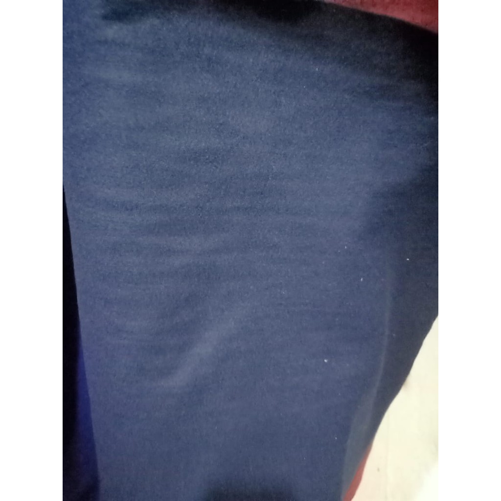 Kain Flanel Biru dongker per meter