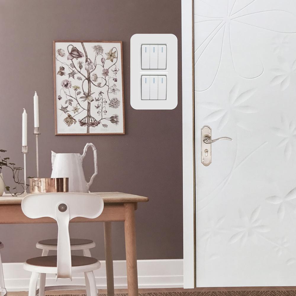 Populer Saklar Penutup Pelindung Gesper Akrilik Tipe Tahan Debu Non-Perekat Socket Decor
