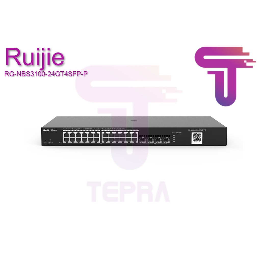 RUIJIE RG-NBS3100-24GT4SFP-P 24 Port Gigabit L2 Managed POE+ Switch