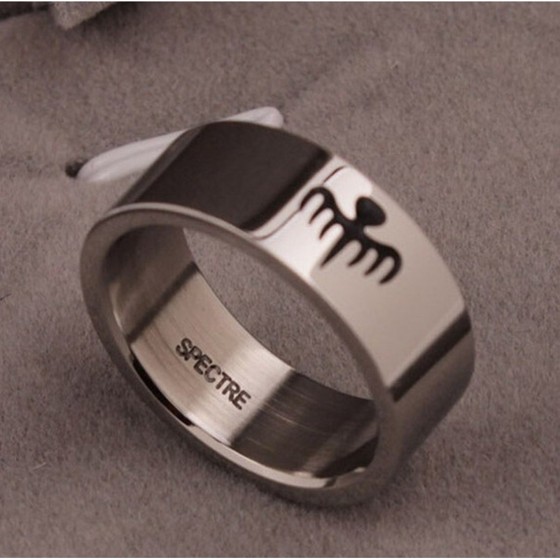 007 James Bond Ghost Pria Cincin Stainless Steel / Aksesoris Perhiasan Fashion