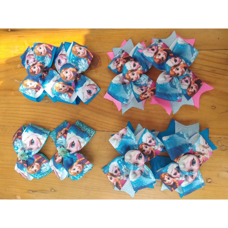 jepit rambut karakter Frozen Elsa n Anna