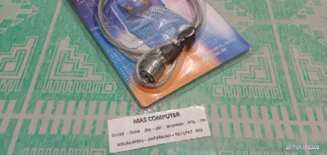 KUNCI LAPTOP MODEL KUNCI / KUNCI LAPTOP MODEL PIN / KUNCI LAPTOP MODEL KEPALA T / KUNCI LAPTOP F&K NOTEBOOK/LAPTOP COMPUTER LOCK KUNCI DAUBEL-4