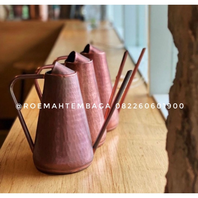 teko tembaga - penyiram bunga - watering can