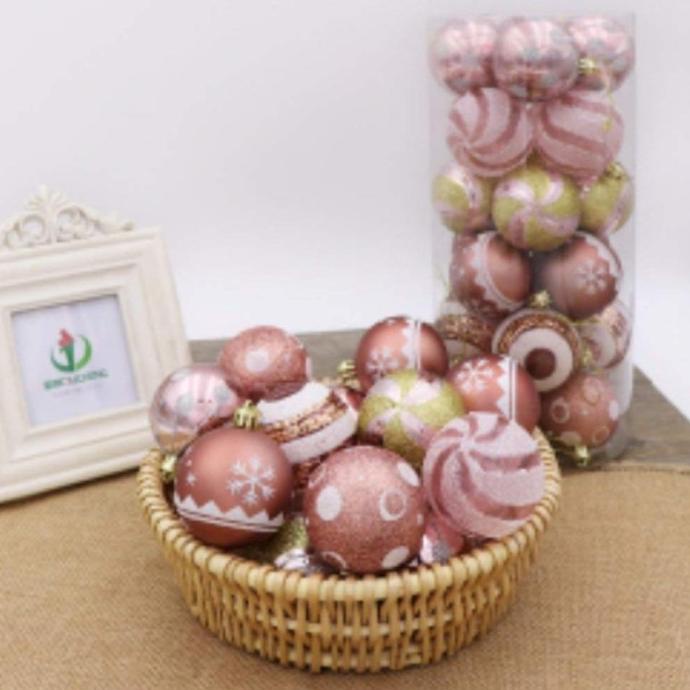 

24 Pcs Bola Gantung Untuk Dekorasi Pohon Natal Hn67613