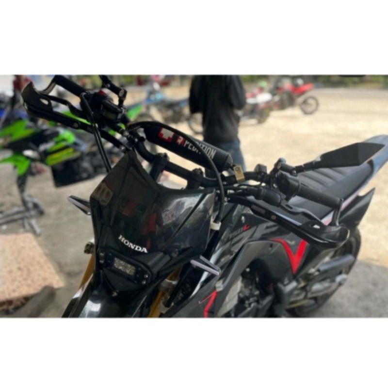 HANDGUARD TULANG DAUN NEW/NON DAUN PROTAPER HANDGUARD  TULANG BESI KLX-CRF-WR DREKER-HANDGUARD PROTAPER-FASTBIKES HANDGUART ALMUNIUM CNC