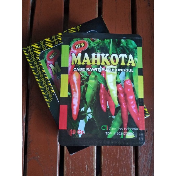 benih cabe rawit putih new mahkota