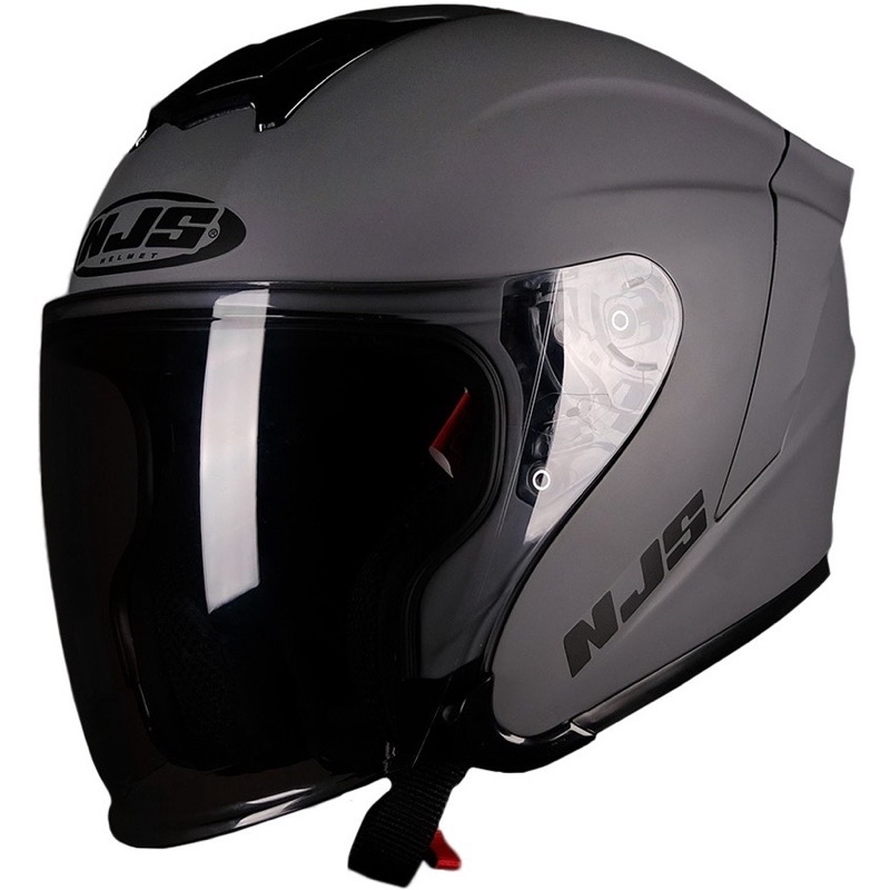 NJS Kairoz Helm Half Face [Original]-Grey Doff