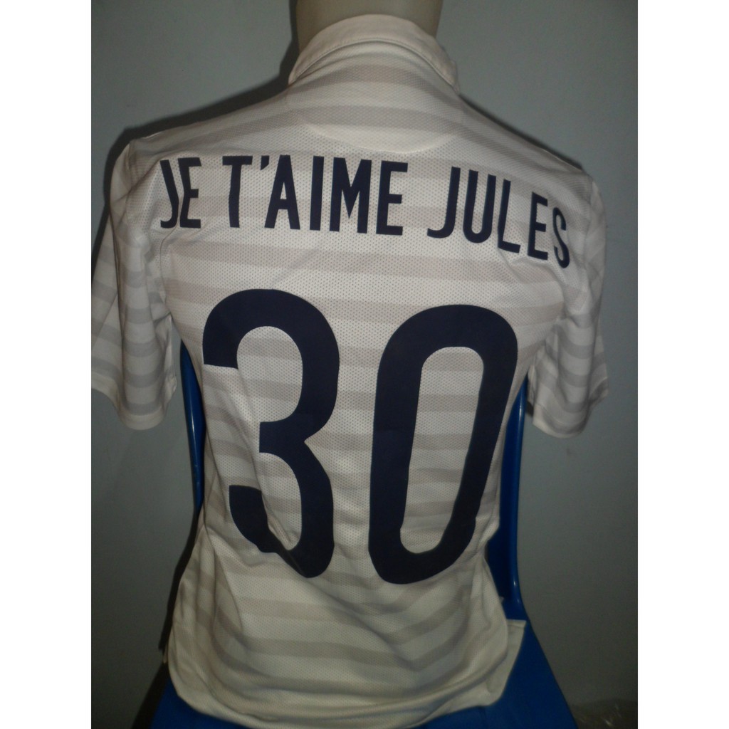 Jersey GO France Away PI 2014 Je t'Aime Jules ( 30 ) size S