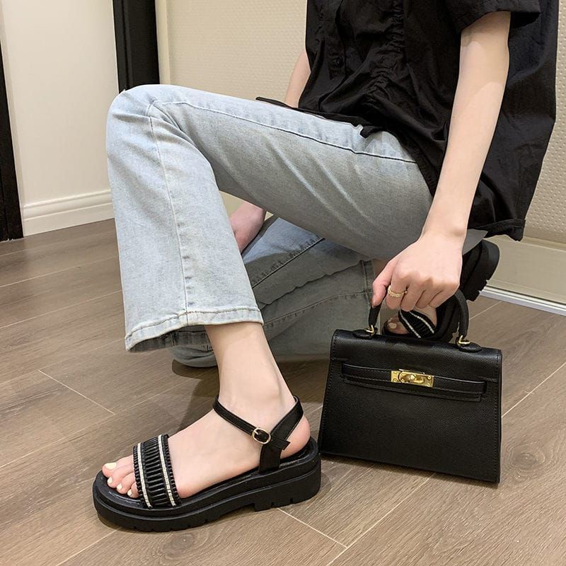 MYSTYLE  Rosa Korea Design - Sandal Flat Fashion Wanita Import