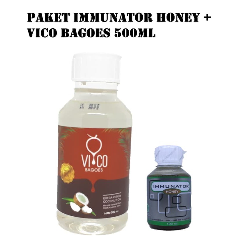 

Paket Hemat Keto IMMUNATOR HONEY Madu + VICO BAGOES VCO 500ml