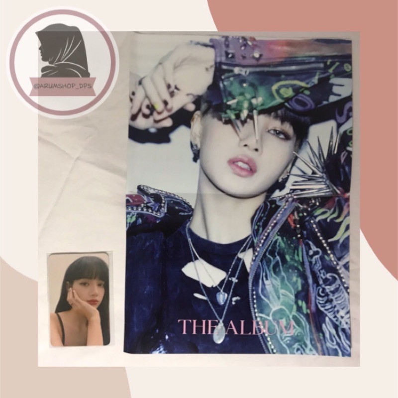 (SHARING BENEFIT KTOWN THE ALBUM) Folded Poster & Photocard Lisa Blackpink