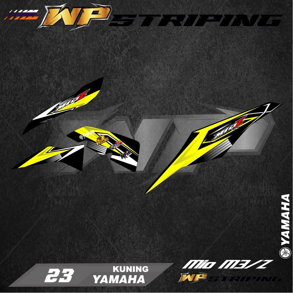 Stiker Striping MIO M3 / MIO Z / Sticker Variasi List Skotlet Motor Yamaha MIO M3 / MIO Z 23