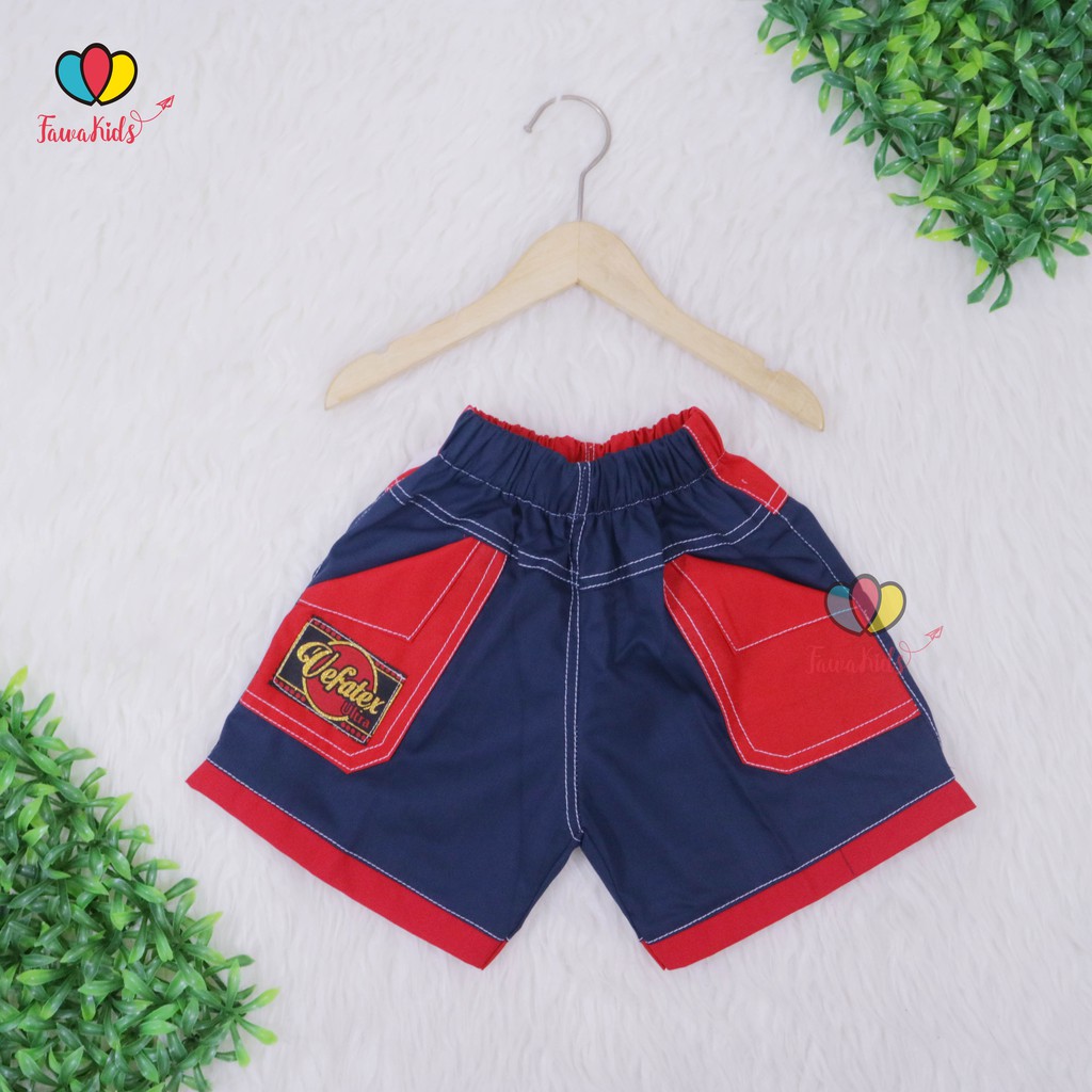 Celana Fairuz uk 1-2 th / Celana Harian Anak Pants Kids Celana Pendek Bawahan Anak Cowo Kantong