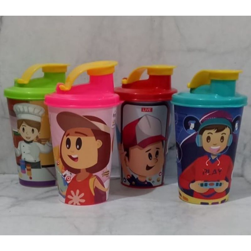 GELAS MINUM MINI FUN BIGGY BOTOL MINUM ANAK PROFESI TUMBLR BIGGY SOUVENIR ULANG TAHUN