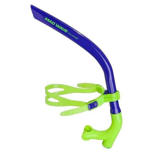 Snorkel Renang Snorkeling Madwave Pro Swim Trainer Blue Original
