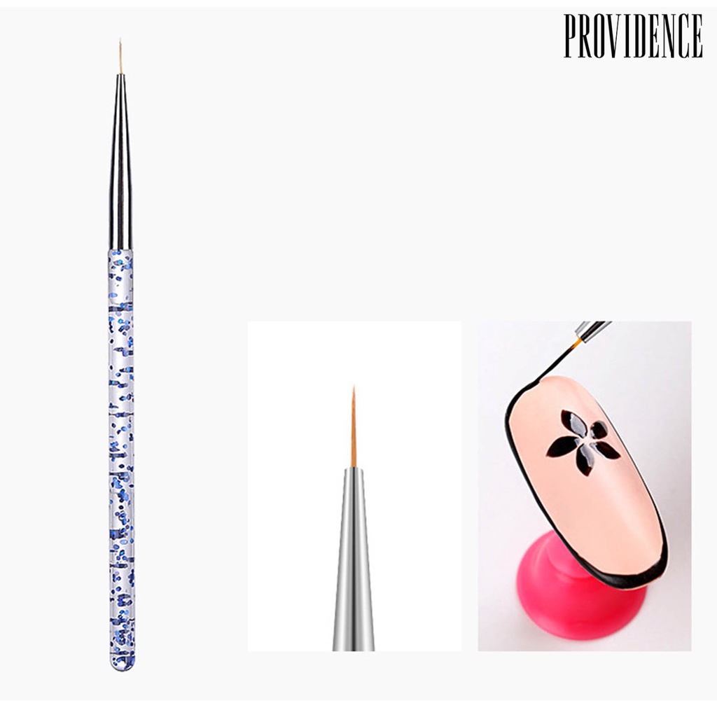 Providence 3pcs / Set Kuas Nail Art Gagang Ergonomis Ultra Tipis