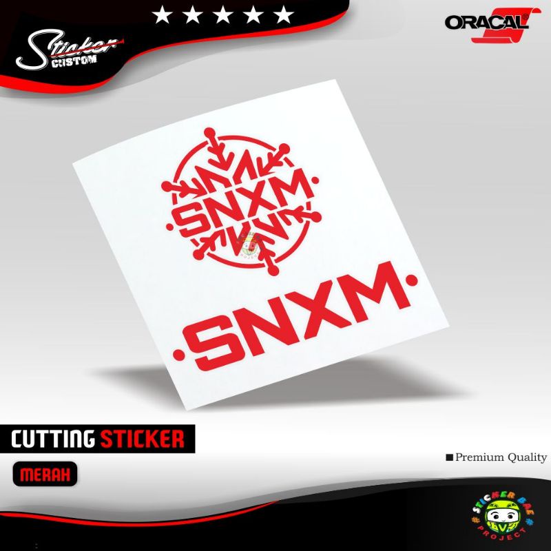 stiker snxm cutting sticker logo 1pcs