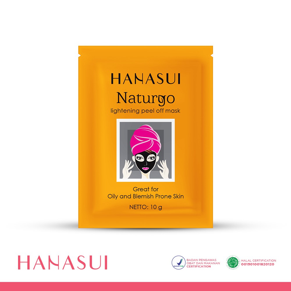 Hanasui Naturgo Peel Off Mask Black Sachet