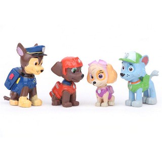 12pcs/Set Mainan Paw Patrol Puppy Car Boy Toy Gifts Figure Doll Action Collection Model Boneka