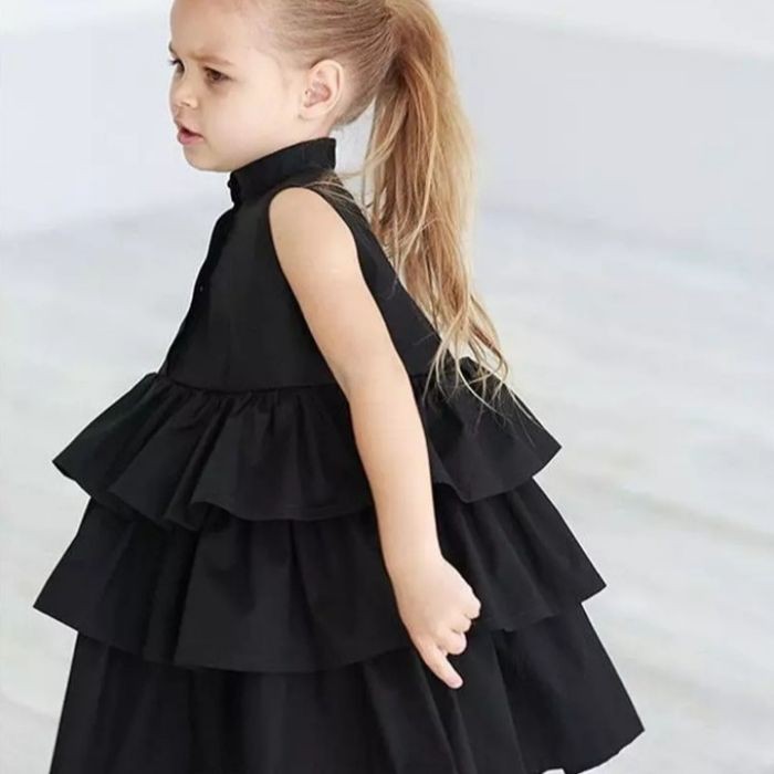 baju bayi dress layer kerah tinggi