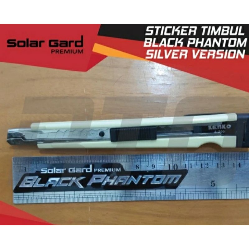 stiker ori silver kaca film solar gard premium black phanthom