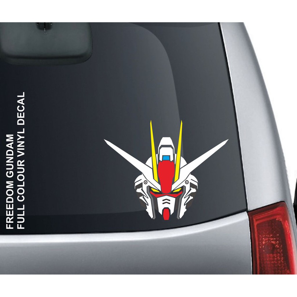 Sticker Freedom Gundam Decal Vnyil Mobil Motor
