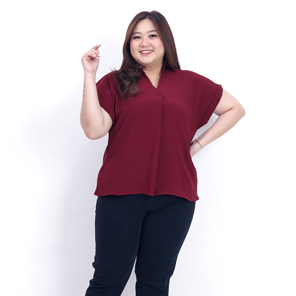 ATASAN KRINGKLE BIGSIZE WANITA BLOUSE BIGSIZE JUMBO 05