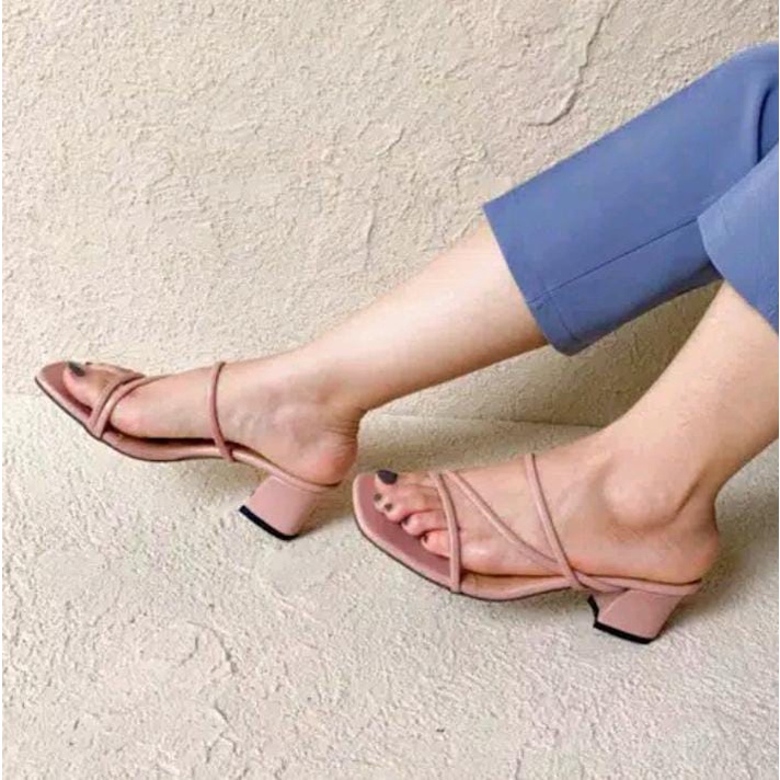 sandal heels wanita 3 m