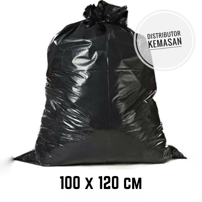 Jual Kantong Plastik Kresek Sampah Hitam Besar Jumbo 100x120 Cm Shopee Indonesia 8748