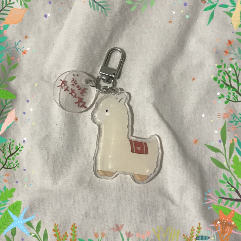 Llama Acrylic Keyring Hometown ChaChaCha
