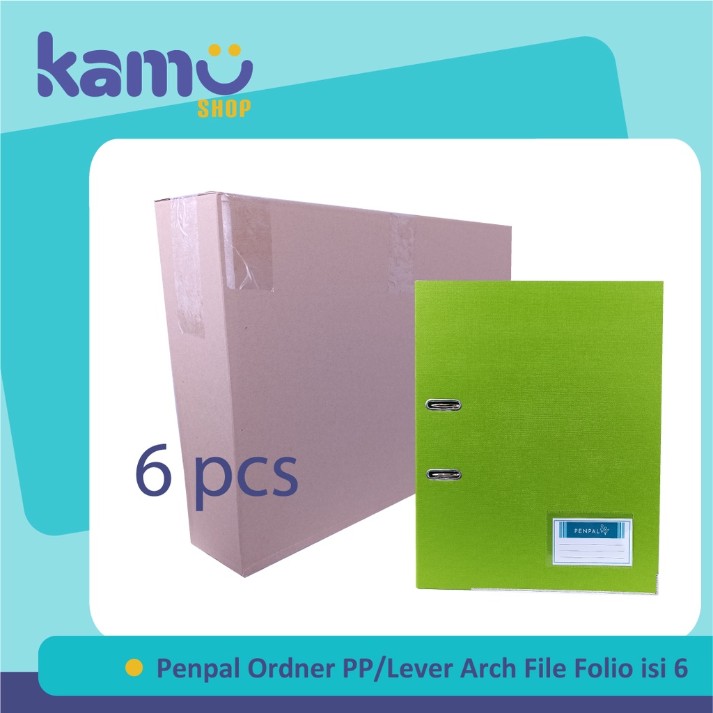

Penpal Ordner Folio PP / Lever Arch File PL - 401 Isi 6 Pcs