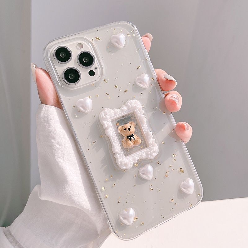 OPPO A15 A11k A33 A53 2020 A9 A5 A53 A12 A31 A15s A30 A20 A30s A50s F7 F9 F11 Pro BEAR 3D CASE