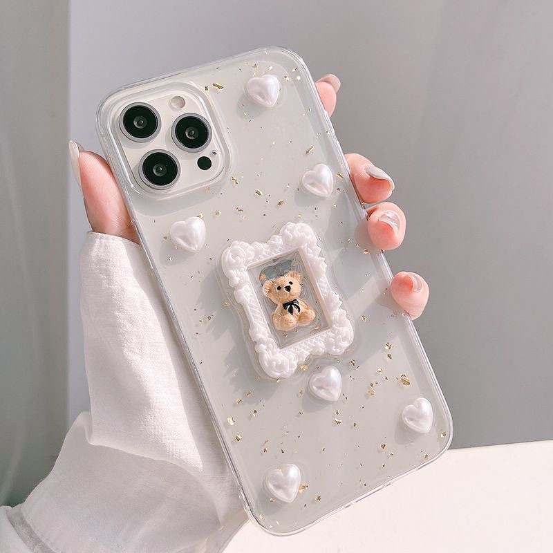 XIAOMI POCOF2PRO M3 X3 REDMI NOTE 4 5 6 7 8 9 Pro 9A 9C 9T 10 10T 11 Lite Ultra BEAR Glitter 3D CASE