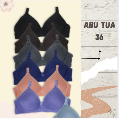 Bra BH Tanpa Kawat Super Soft Sorex 17238-36 Abu TUa
