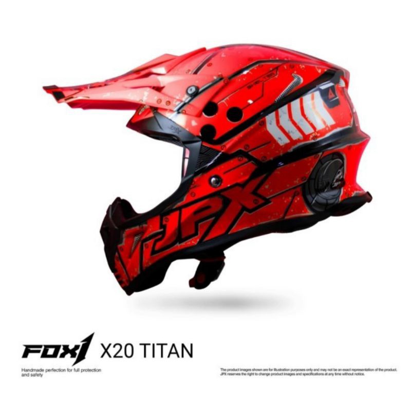 Helm JPX Full Face X20 Red Glossy