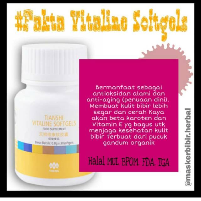 Vitaline softgel Original Tiens Ecer/botolan