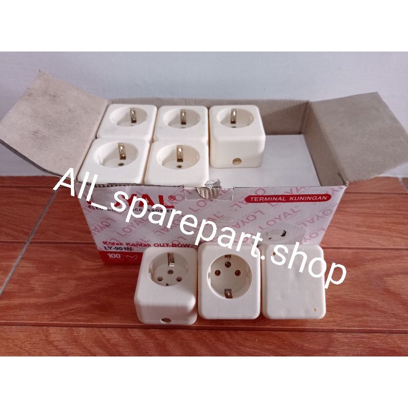 Terminal listrik 1 lubang kuningan asli tahan panas