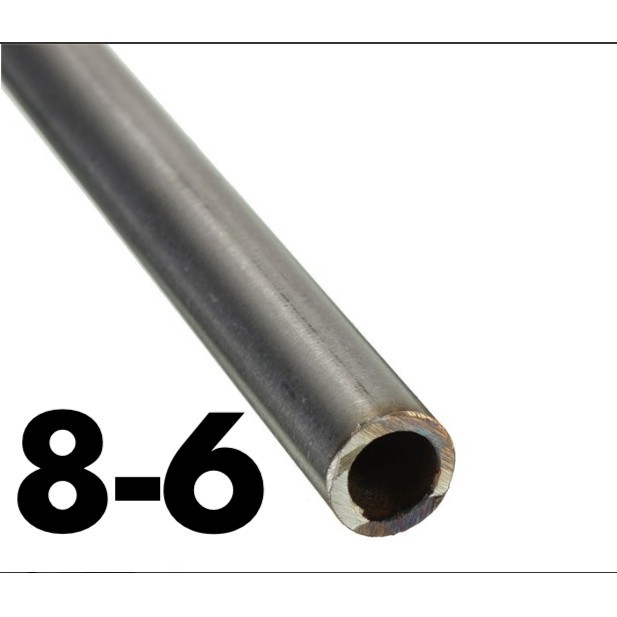 Pipa kapiler stainless steel / Stainless Tube OD 8mm x ID 6mm L 250mm - Murah - Best Seller