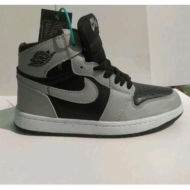 Sepatu Nike Air Jordan 1 High Shadow 20 Black Grey Hitam Abu Import
