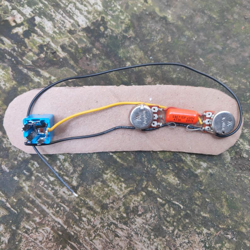 Prewire untuk P-Bass Precision pake capacitor mylar hijau