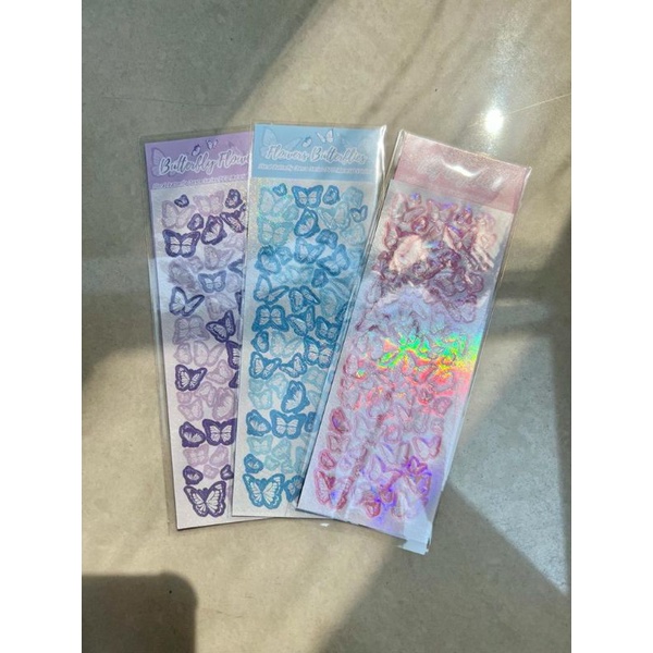 

[ the blossom ] sticker kupu-kupu berkilau