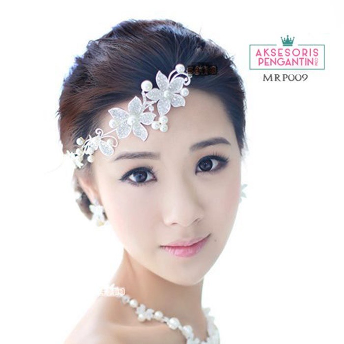 [STOCK TERBATAS] HEADPIECE TIARA PENGANTIN AKSESORIS PESTA HAIRBAND MUTIARA MRP009