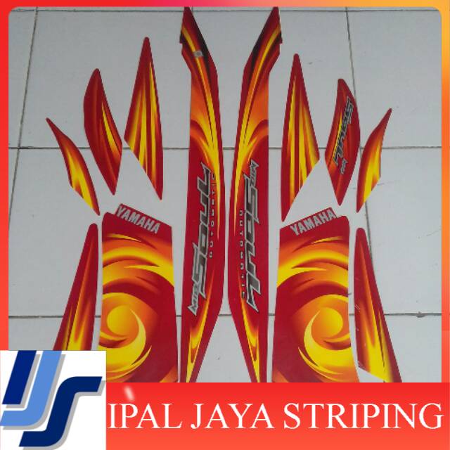 Striping Stiker mio soul 2007 merah