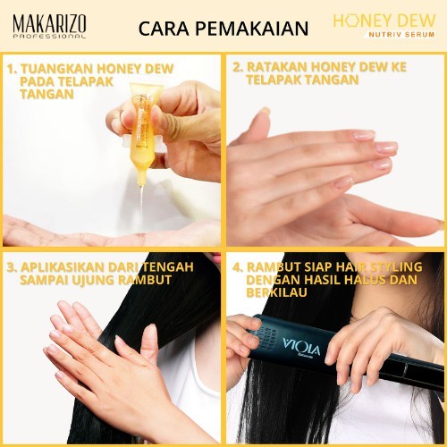 ★ BB ★ Makarizo Professional Honey Dew Nutriv Serum 5x5 mL  | Makarizo Professional Honey Dew Restructuring Serum 5x5ml - Vitamin Rambut Dussett