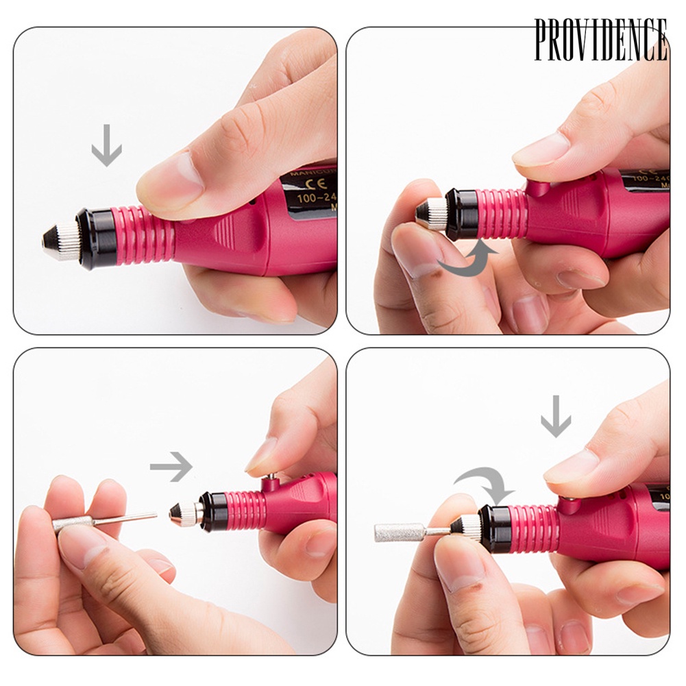 Providence Mini Electric Nail Art Drill Grinder Dead Skin Polishing Pen Manicure Machine