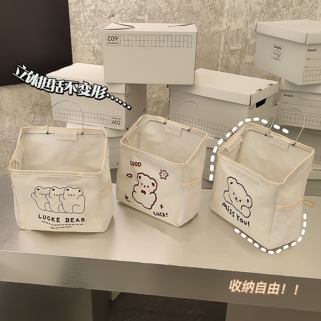 TAS GANTUNGAN DINDING / YUKI WALL STORAGE BAG / ORGANIZER BAG MOTIF LUCU / LAUNDRY BAG BEAR SERIES / KANTONG SERBAGUNA MULTIFUNGSI / BOX TEMPAT PENYIMPANAN PAKAIAN BARANG BUKU MAINAN / TAS SPREI BED COVER / CLOTH BAG / TEMPAT SELIMUT / QUILT BAG